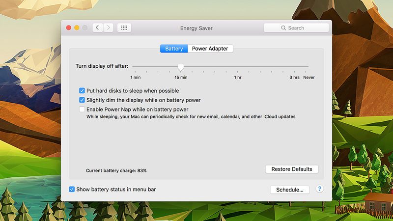 Illustration for article titled How To Maximize Your Battery Life in OS X El Capitan